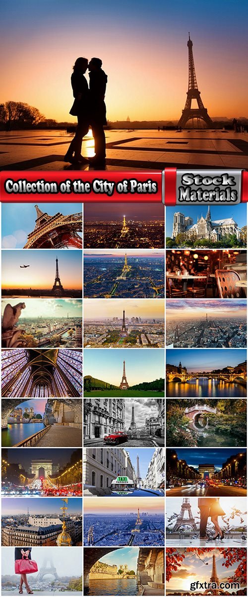 Collection of the City of Paris street Eiffel Tower 25 HQ Jpeg