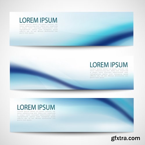 Collection business card flyer banner vector image 15-25 EPS