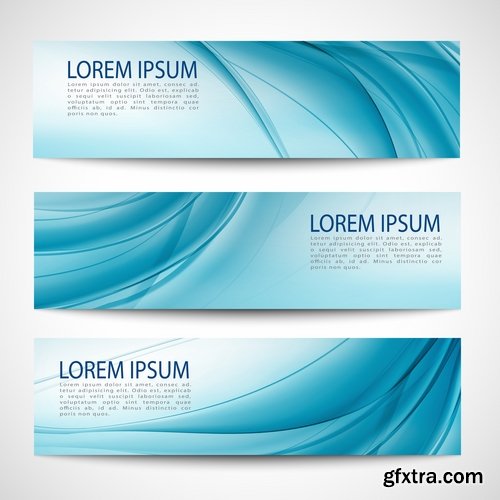 Collection business card flyer banner vector image 15-25 EPS