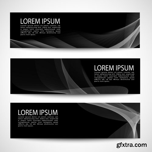 Collection business card flyer banner vector image 15-25 EPS