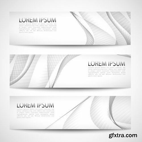 Collection business card flyer banner vector image 15-25 EPS