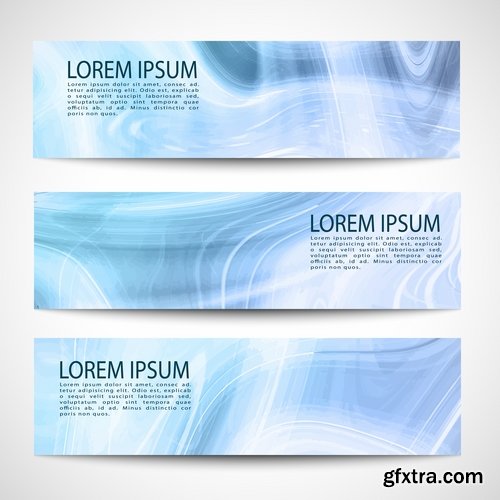 Collection business card flyer banner vector image 15-25 EPS