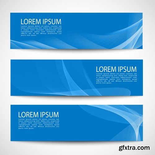 Collection business card flyer banner vector image 15-25 EPS