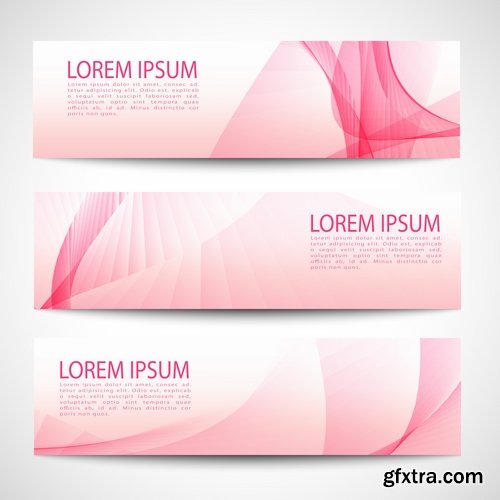 Collection business card flyer banner vector image 15-25 EPS