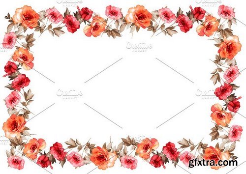 CM - 20 Flower Frame Templates 1256113