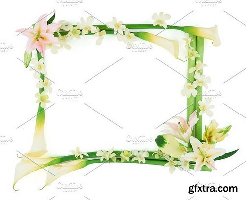 CM - 20 Flower Frame Templates 1256113