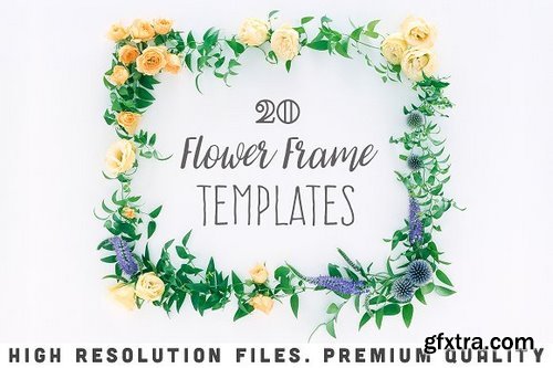 CM - 20 Flower Frame Templates 1256113