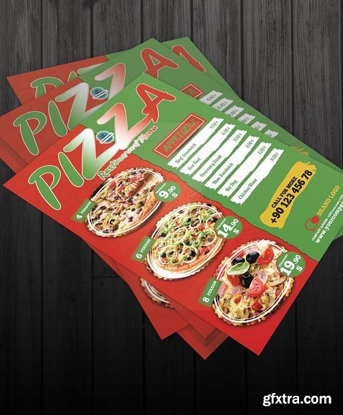 CM - Pizza Restaurant Menu 1255754