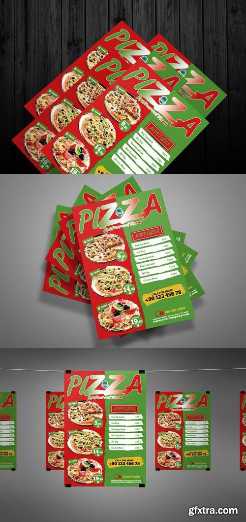 CM - Pizza Restaurant Menu 1255754