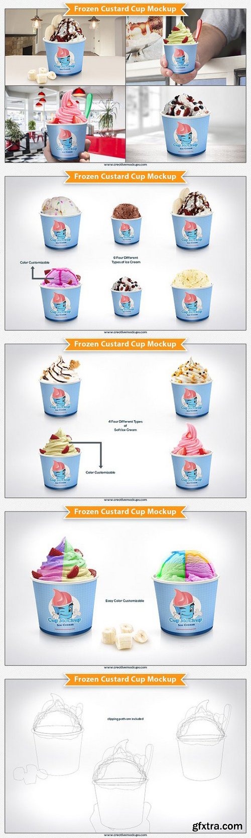 CM - Frozen Custard Cup Mockup 1266988