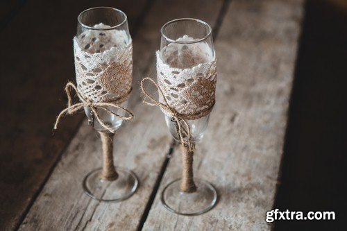 Wedding champagne glasses - 7 UHQ JPEG