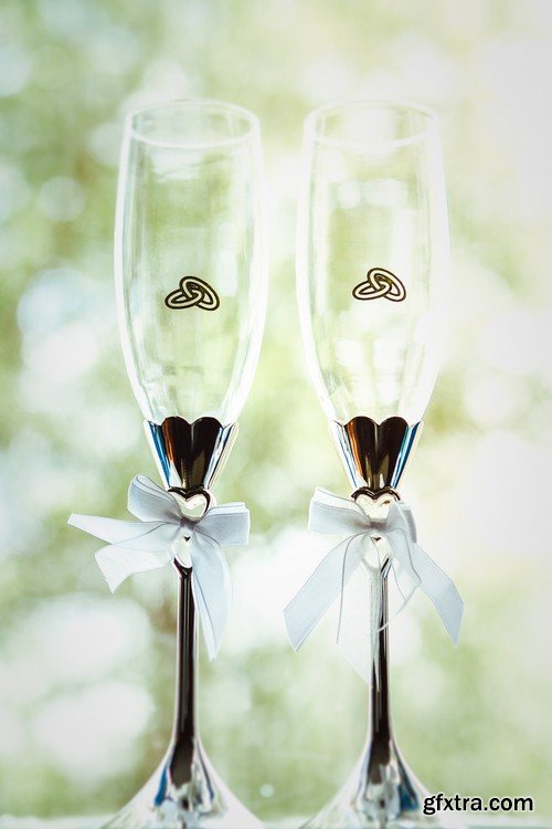 Wedding champagne glasses - 7 UHQ JPEG