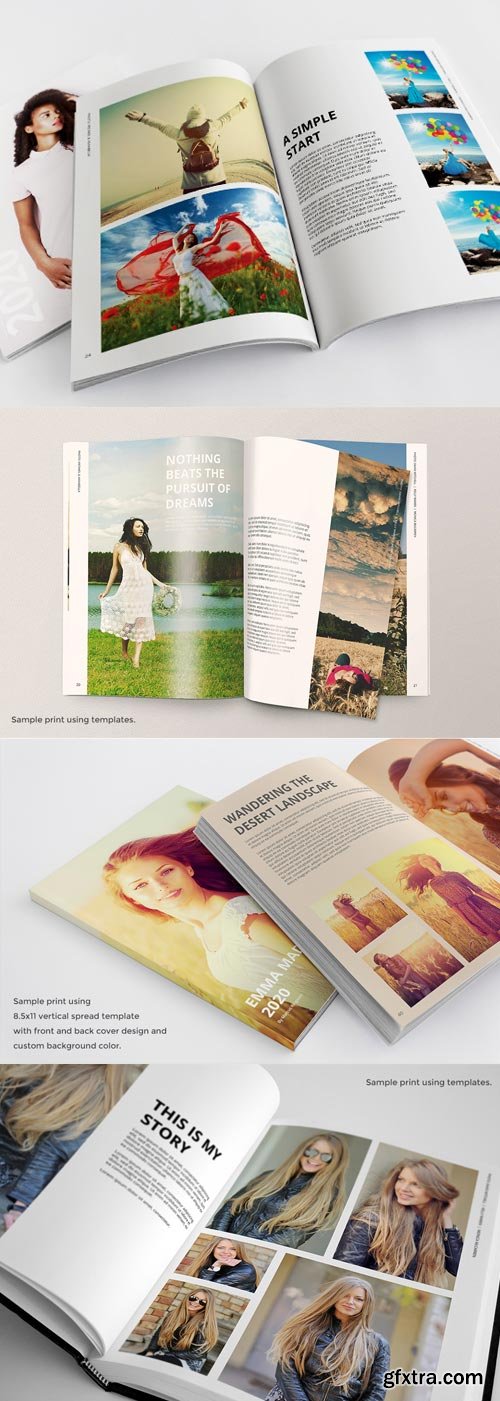 PhotoBacks - Magazine Style Photo Book Template Set 01