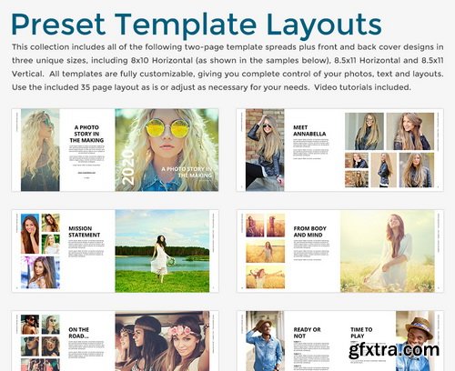 PhotoBacks - Magazine Style Photo Book Template Set 01