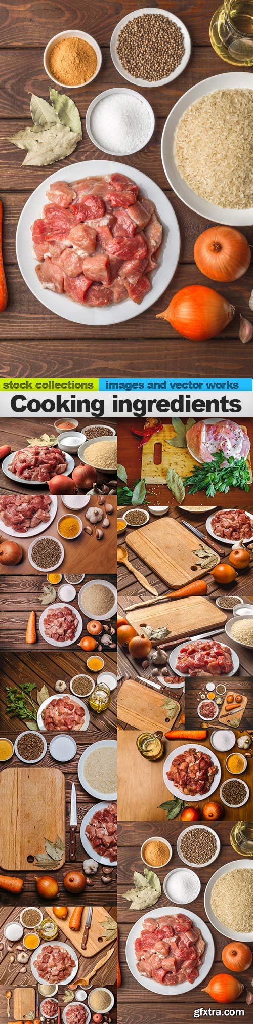 Cooking ingredients, 15 x UHQ JPEG