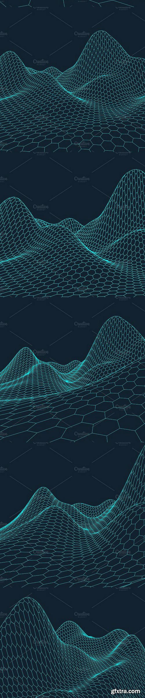 CM - 33 WIREFRAME landscape background 1258568