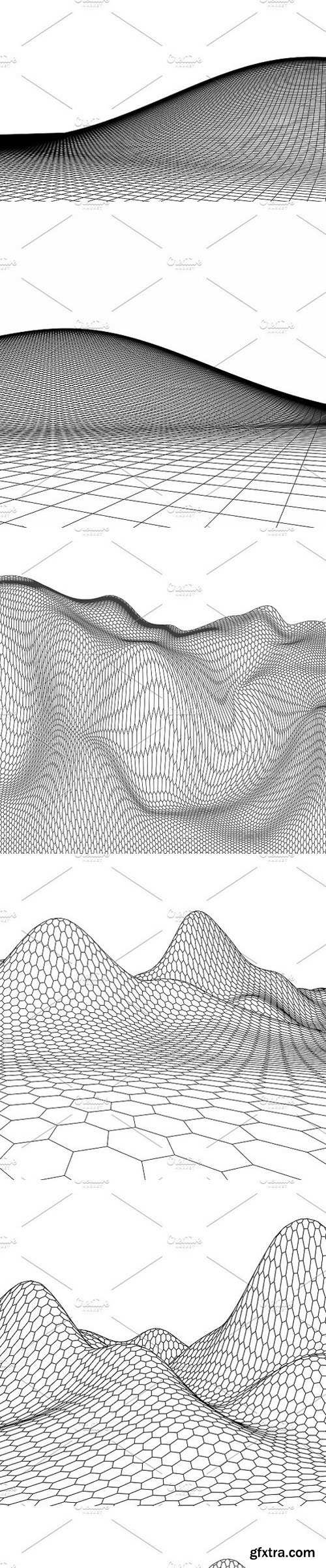 CM - 33 WIREFRAME landscape background 1258568