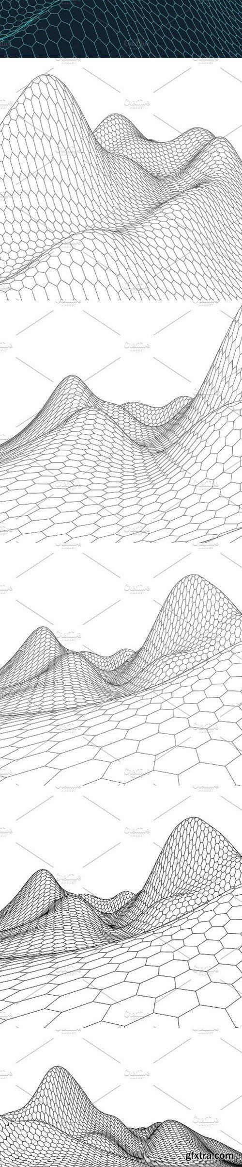 CM - 33 WIREFRAME landscape background 1258568