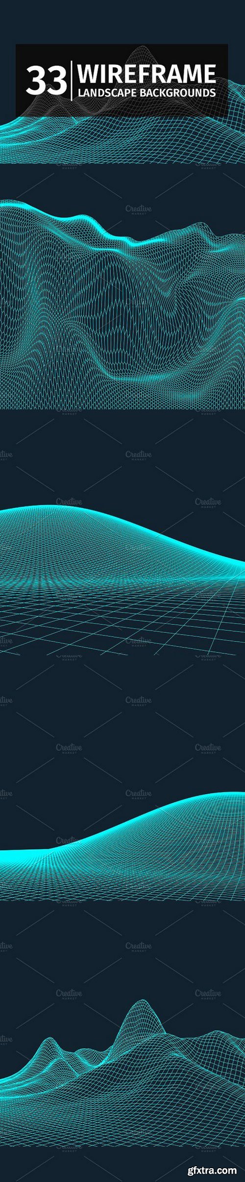 CM - 33 WIREFRAME landscape background 1258568