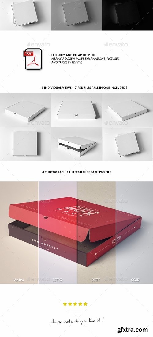 GraphicRiver - 30 Pizza Box Mock-up 19536591