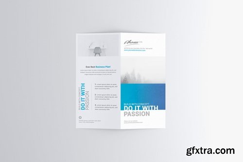 Dl Bi-Fold Brochure Mock-Up