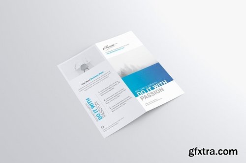 Dl Bi-Fold Brochure Mock-Up