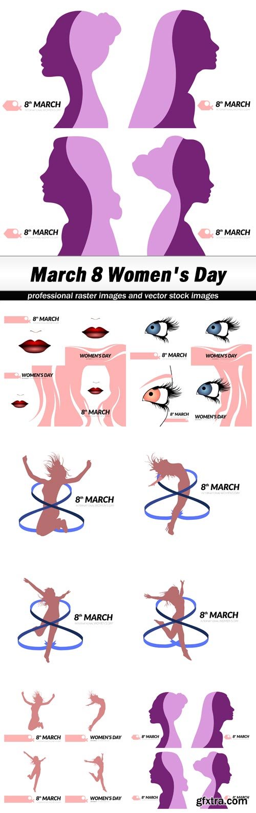 March 8 Women's Day - 5 EPS