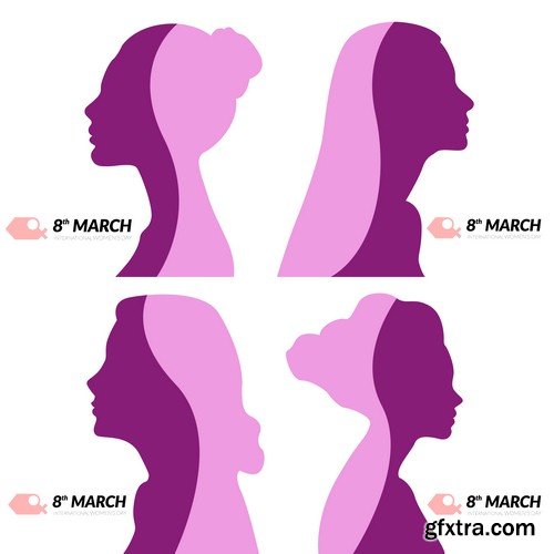 March 8 Women's Day - 5 EPS