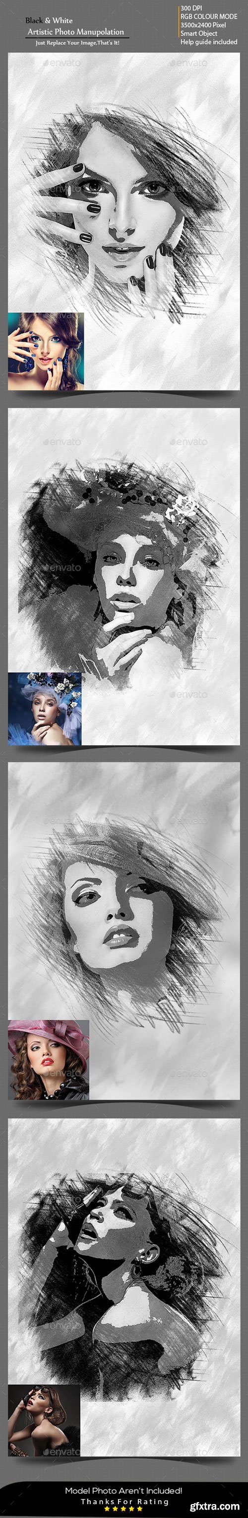 Graphicriver - Black White Artistic Photo Manuolation 19415607