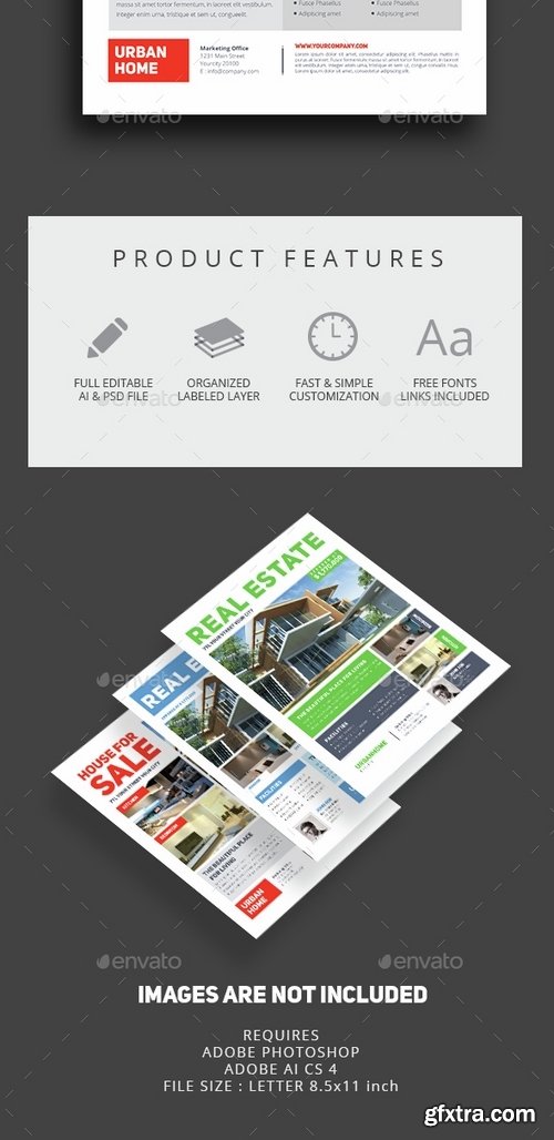 GraphicRiver - Minimal Real Estate Flyer 14614035