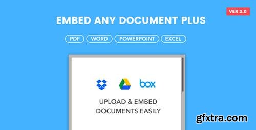 CodeCanyon - Embed Any Document Plus v2.0.2 - WordPress Plugin - 9911763