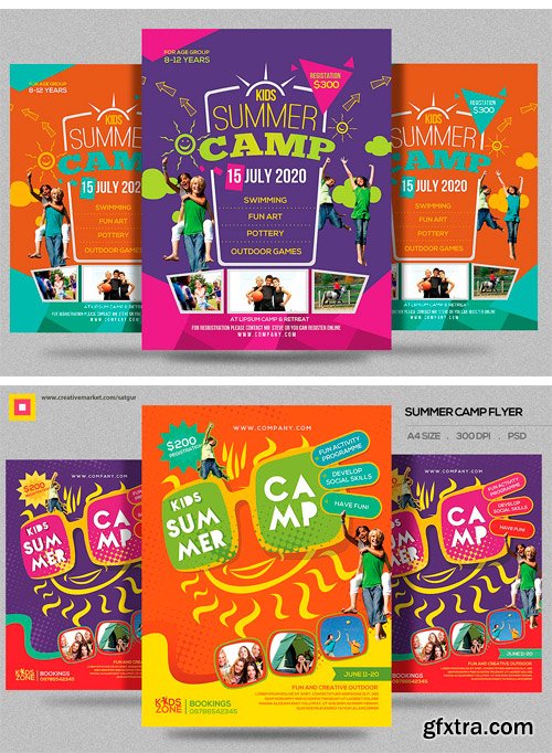 CM 1275946 - Kids Summer Camp Flyers Bundle