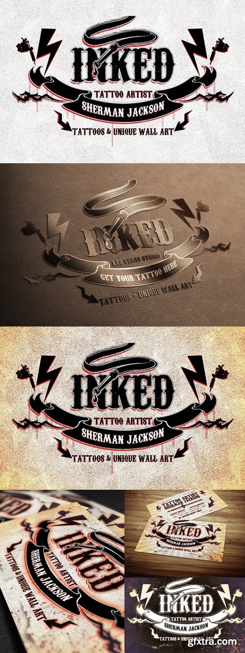 CM - Inked Tattoo Artist Logo 1268723