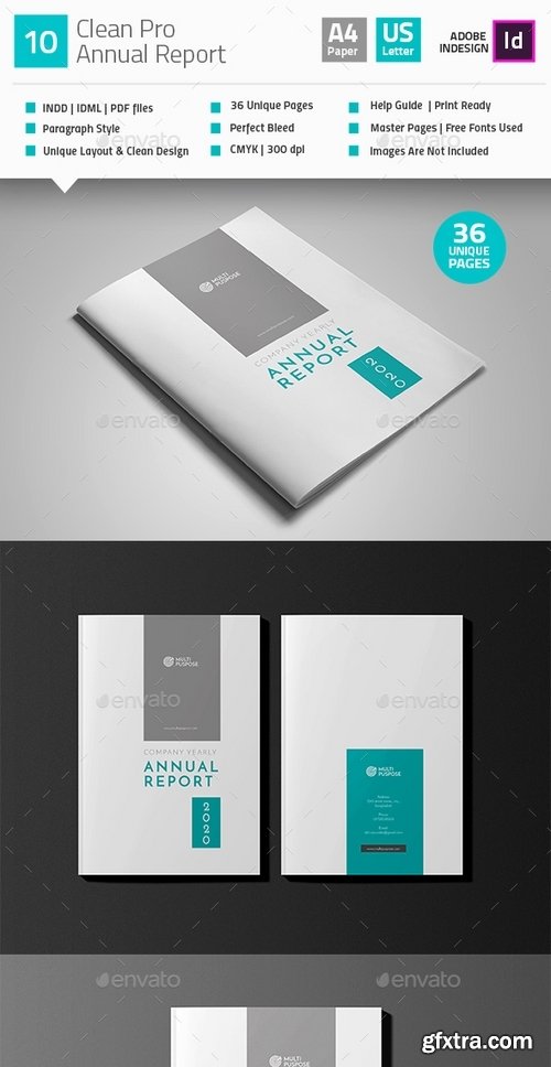 GraphicRiver - Clean Annual Report Brochure V10 19225943