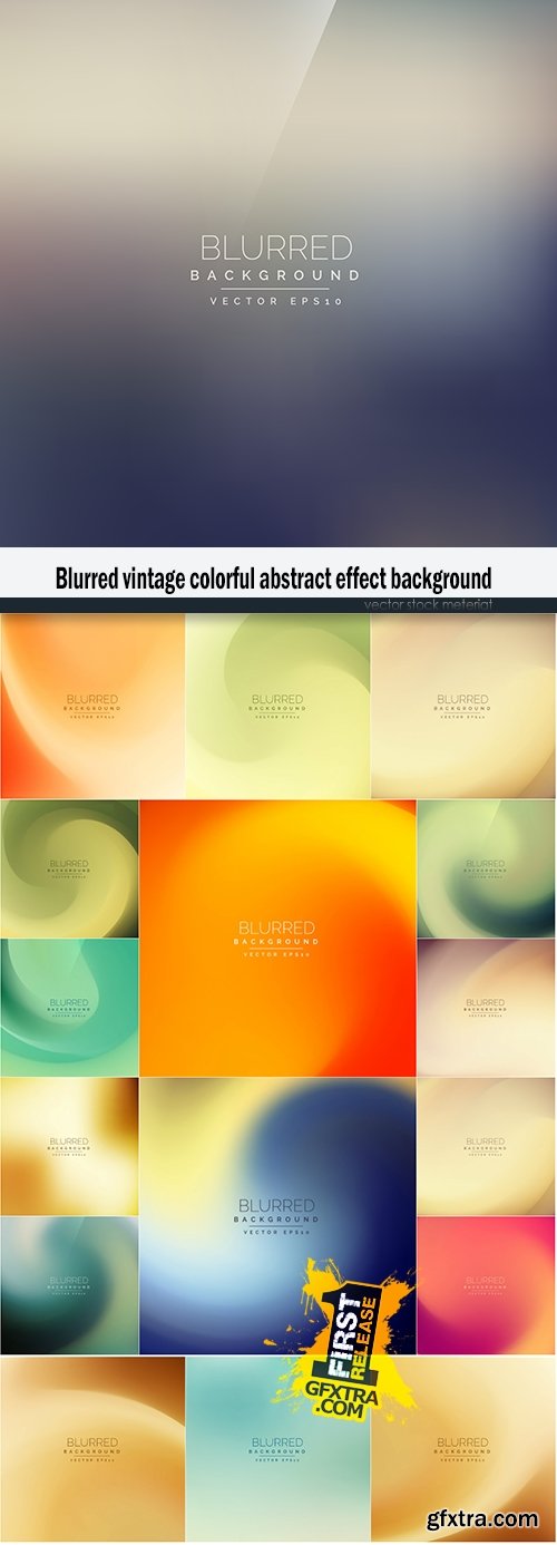 Blurred vintage colorful abstract effect background