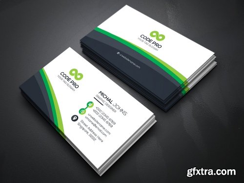 CreativeMarket Simple Minimal Business Cards Bundle 1291426