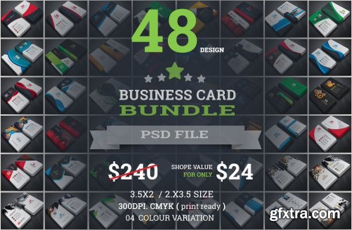 CreativeMarket Simple Minimal Business Cards Bundle 1291426