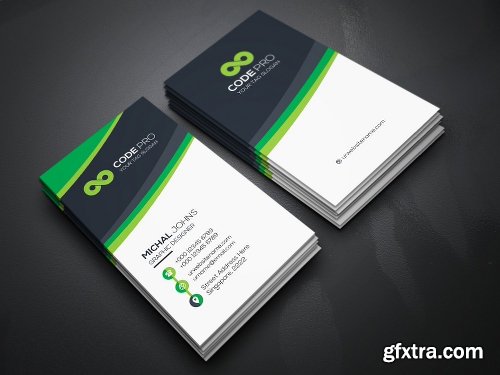 CreativeMarket Simple Minimal Business Cards Bundle 1291426