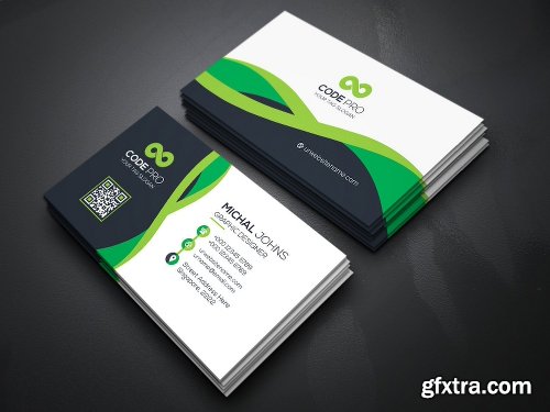 CreativeMarket Simple Minimal Business Cards Bundle 1291426