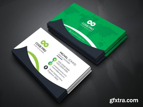 CreativeMarket Simple Minimal Business Cards Bundle 1291426