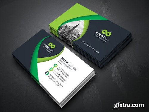 CreativeMarket Simple Minimal Business Cards Bundle 1291426