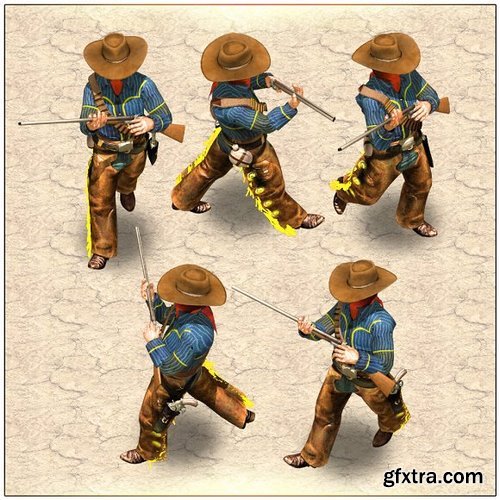 CM - 2D Cowboy with rifle 1254229