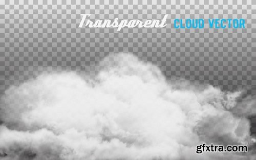 Collection cloud flyer template is an example of banner vector image 14 EPS