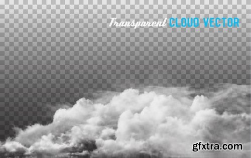 Collection cloud flyer template is an example of banner vector image 14 EPS