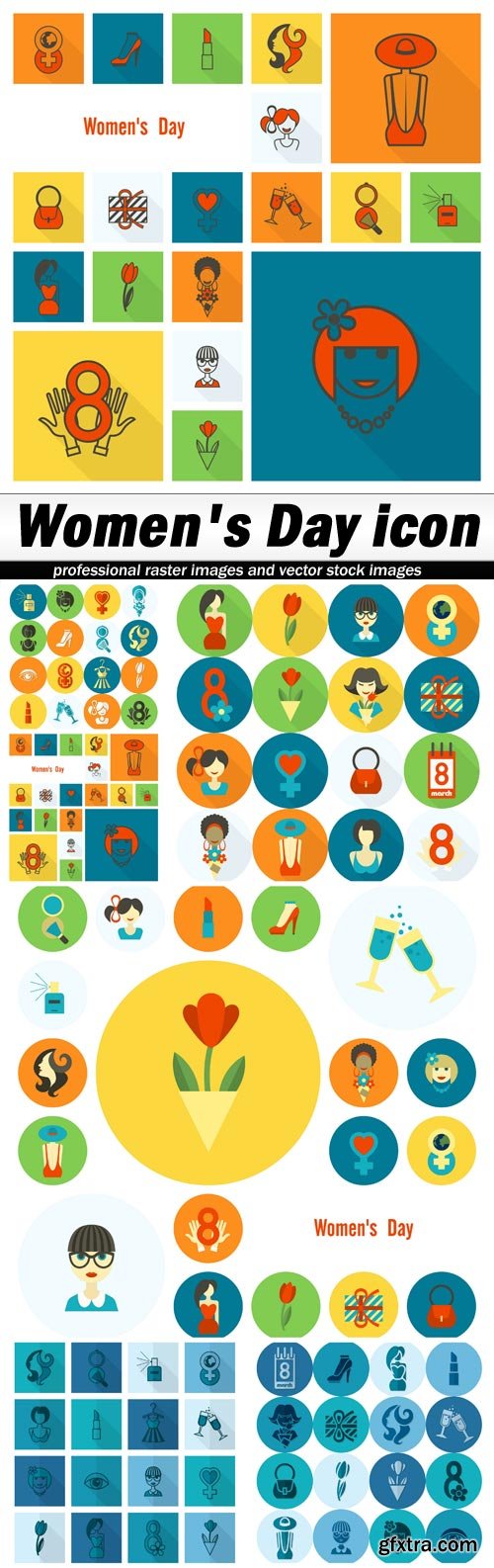 Women's Day icon - 6 EPS