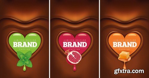 Chocolate logo - 5 EPS