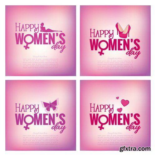 Happy Women's Day - 5 EPS