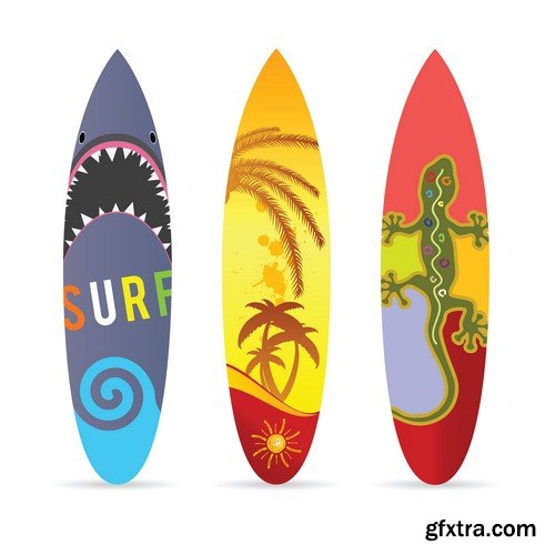 Surf board design - 7 EPS