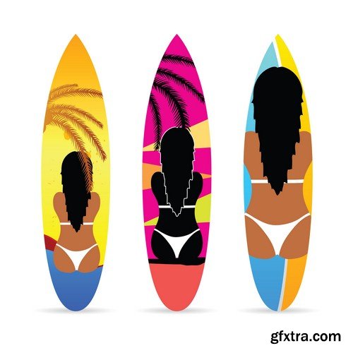 Surf board design - 7 EPS