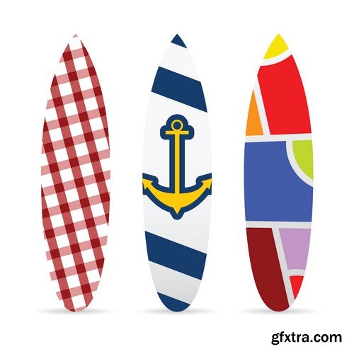 Surf board design - 7 EPS